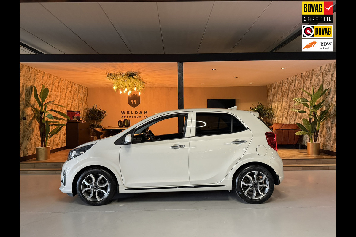 Kia Picanto 1.2 GT-Line Garantie Carplay Camera Leder StuurVW StoelVW Keyless Cruise Navi Clima Led Dab Rijklaar