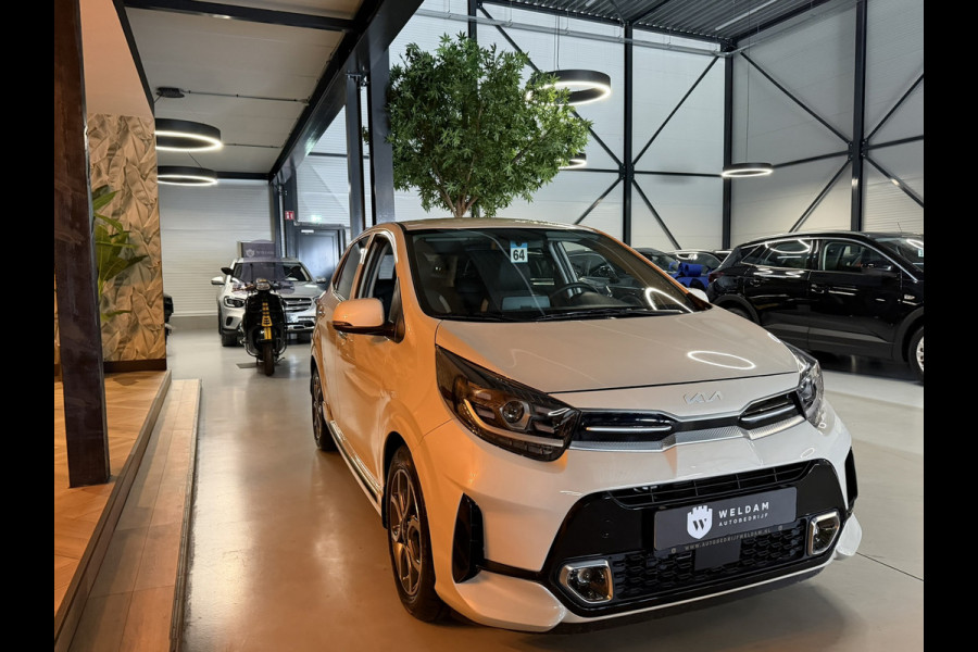 Kia Picanto 1.2 GT-Line Garantie Carplay Camera Leder StuurVW StoelVW Keyless Cruise Navi Clima Led Dab Rijklaar