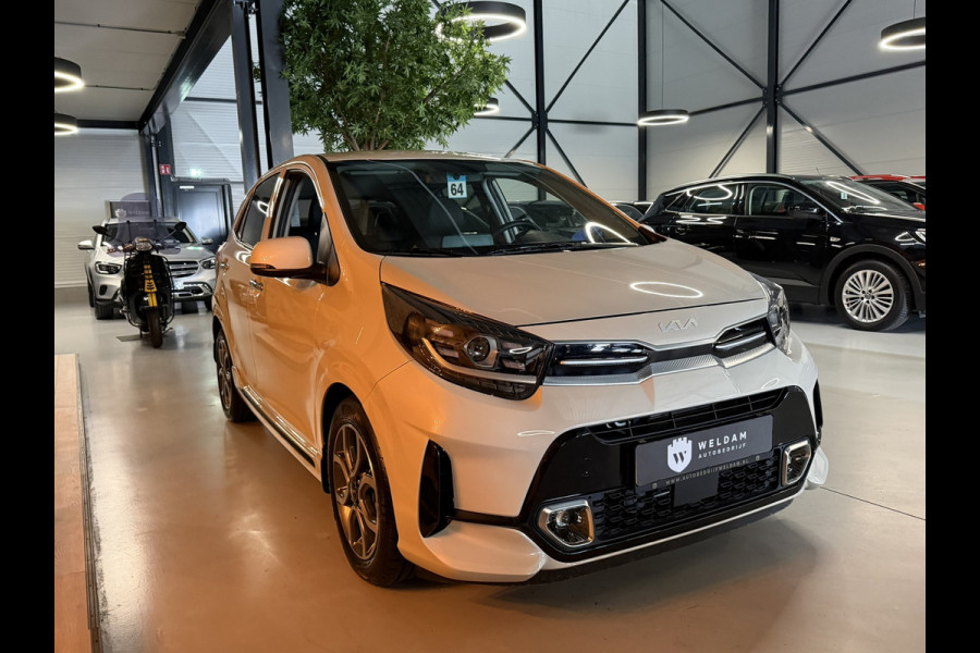 Kia Picanto 1.2 GT-Line Garantie Carplay Camera Leder StuurVW StoelVW Keyless Cruise Navi Clima Led Dab Rijklaar