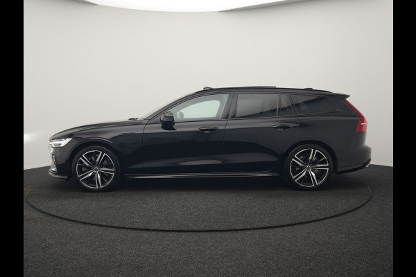 Volvo V60 T6 Recharge AWD R-Design LONG RANGE PHEV 350pk Dealer O.H. | Panodak | Camera | Harman / Kardon | Lederen Sportstoelen Memory & Verwarmd | Apple Carplay | Keyless | Stuur Verwarmd | Navigatie | DAB | 19"L.M | Plug In Hybrid |