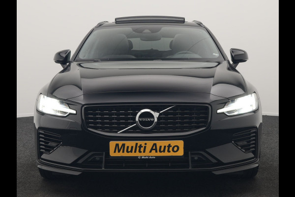 Volvo V60 T6 Recharge AWD R-Design LONG RANGE PHEV 350pk Dealer O.H. | Panodak | Camera | Harman / Kardon | Lederen Sportstoelen Memory & Verwarmd | Apple Carplay | Keyless | Stuur Verwarmd | Navigatie | DAB | 19"L.M | Plug In Hybrid |