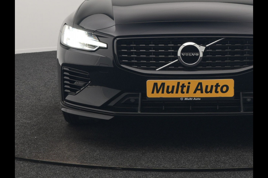 Volvo V60 T6 Recharge AWD R-Design LONG RANGE PHEV 350pk Dealer O.H. | Panodak | Camera | Harman / Kardon | Lederen Sportstoelen Memory & Verwarmd | Apple Carplay | Keyless | Stuur Verwarmd | Navigatie | DAB | 19"L.M | Plug In Hybrid |