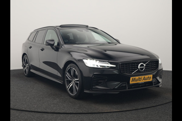 Volvo V60 T6 Recharge AWD R-Design LONG RANGE PHEV 350pk Dealer O.H. | Panodak | Camera | Harman / Kardon | Lederen Sportstoelen Memory & Verwarmd | Apple Carplay | Keyless | Stuur Verwarmd | Navigatie | DAB | 19"L.M | Plug In Hybrid |