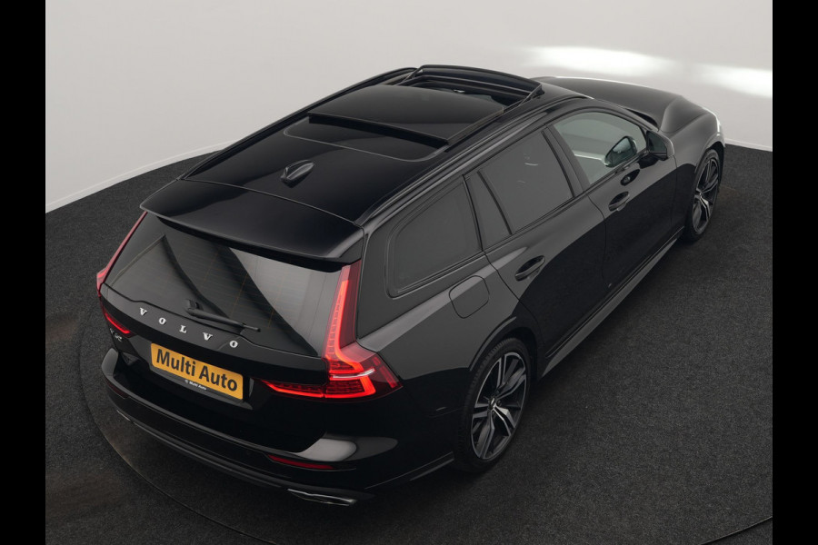 Volvo V60 T6 Recharge AWD R-Design LONG RANGE PHEV 350pk Dealer O.H. | Panodak | Camera | Harman / Kardon | Lederen Sportstoelen Memory & Verwarmd | Apple Carplay | Keyless | Stuur Verwarmd | Navigatie | DAB | 19"L.M | Plug In Hybrid |