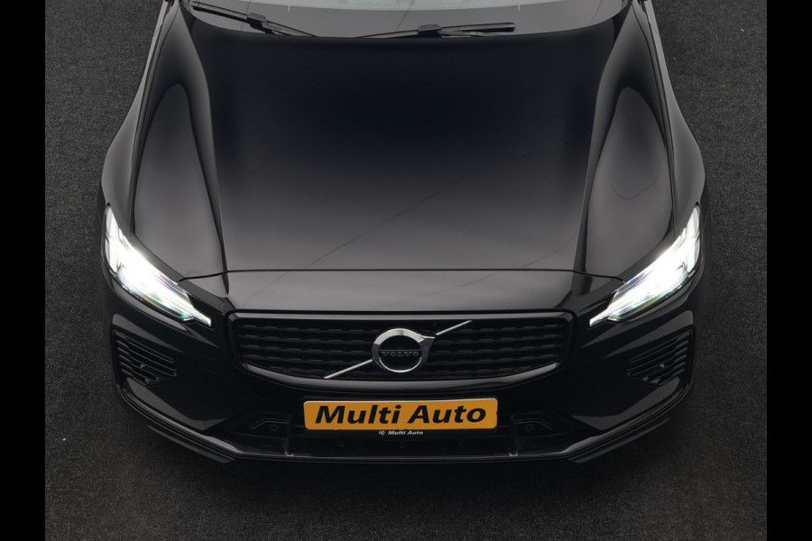 Volvo V60 T6 Recharge AWD R-Design LONG RANGE PHEV 350pk Dealer O.H. | Panodak | Camera | Harman / Kardon | Lederen Sportstoelen Memory & Verwarmd | Apple Carplay | Keyless | Stuur Verwarmd | Navigatie | DAB | 19"L.M | Plug In Hybrid |