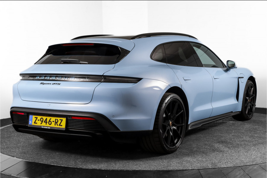 Porsche Taycan Sport Turismo GTS 93 kWh | SOH 95% | Sport Chrono | Pano | Luchtvering | Bose | ACC | 360 Camera | Stoel-+Stuuverw. | RS Spyder velgen 21" |