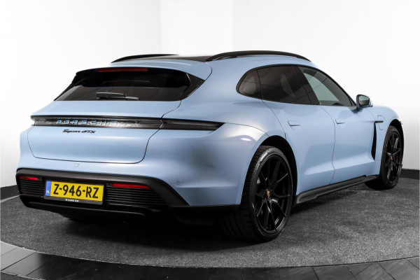 Porsche Taycan Sport Turismo GTS 93 kWh | SOH 95% | Sport Chrono | Pano | Luchtvering | Bose | ACC | 360 Camera | Stoel-+Stuuverw. | RS Spyder velgen 21" |