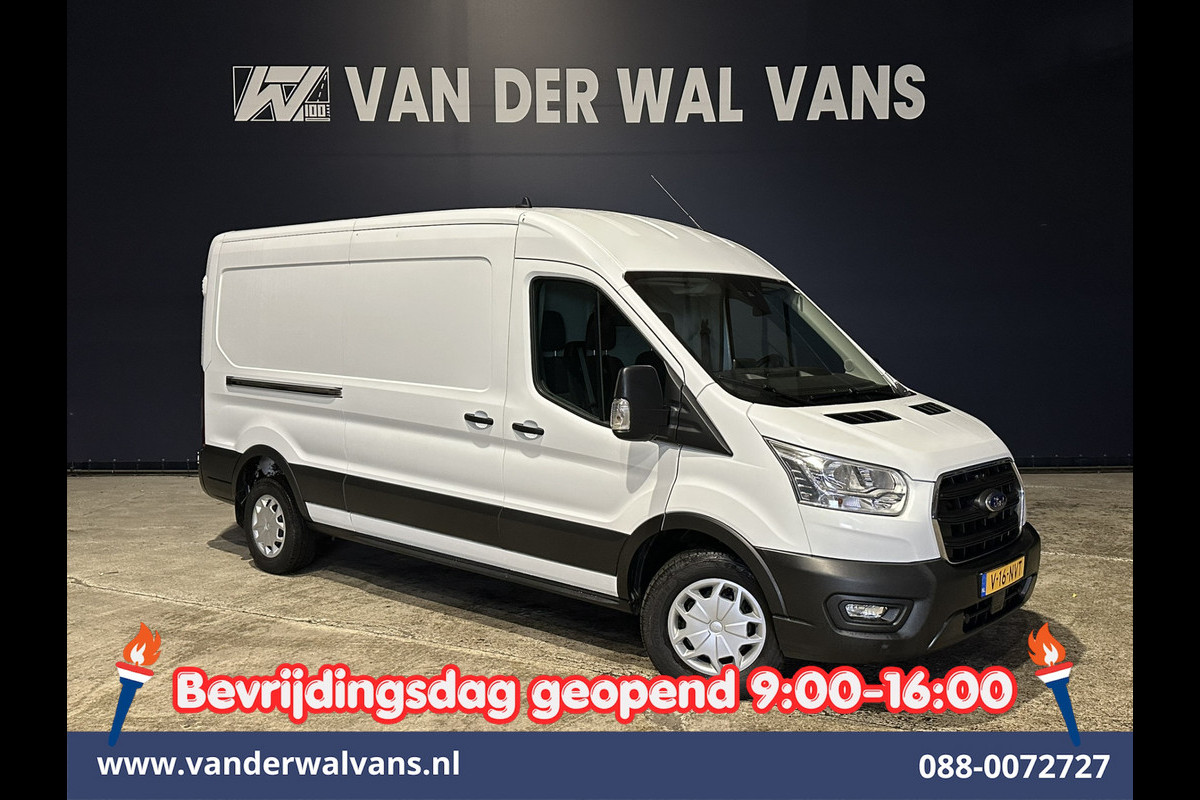 Ford Transit 2.0 TDCI 170pk L3H2 Euro6 Airco | Camera | Apple Carplay | Cruisecontrol | 2500kg Trekhaak Android Auto, Verwarmde voorruit, Parkeersensoren, Bijrijdersbank
