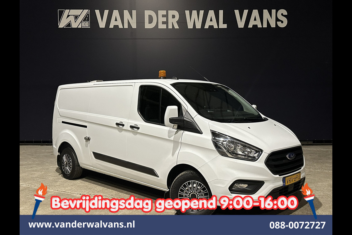 Ford Transit Custom 2.0 TDCI 130pk L2H1 Euro6 Airco | Camera | Apple Carplay | LED | Cruisecontrol | 2800kg Trekhaak Android Auto, Stoelverwarming, Verwarmde voorruit, Parkeersensoren