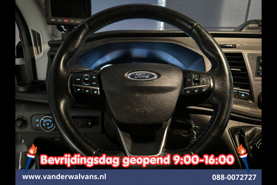 Ford Transit 2.0 TDCI 160pk Bakwagen 225cm Hoog Laadklep Euro6 Airco | Camera | Cruisecontrol Stoelverwarming, Verwarmde Voorruit, Bijrijdersbank, 925kg laadvermogen
