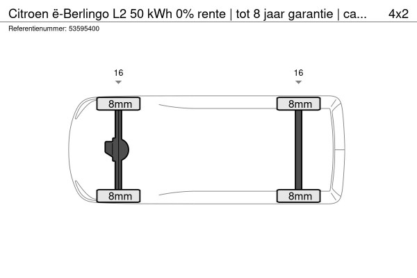 Citroën E-Berlingo L2 50 kWh 0% rente | tot 8 jaar garantie | camera | betimmering | Apple Carplay | warmtepomp | Comfort stoel | Eco LED koplampen | rijklaarprijs