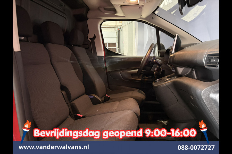 Citroën Berlingo 1.2 PureTech 130pk Automaat Benzine L1H1 Euro6 Airco | 3-Zits | 2x zijdeur | Navigatie | Apple Carplay Android Auto, Cruisecontrol, Parkeersensoren, Bijrijdersbank