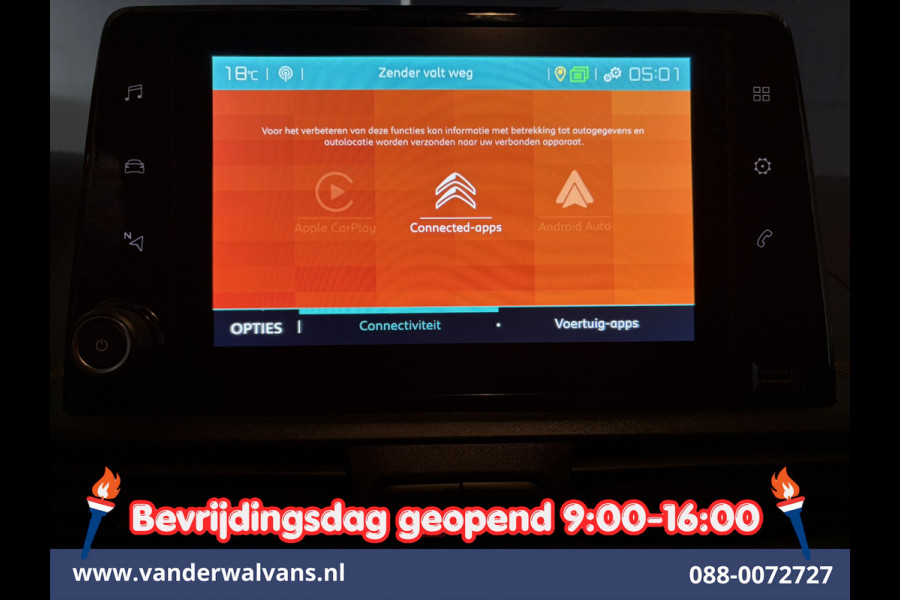 Citroën Berlingo 1.2 PureTech 130pk Automaat Benzine L1H1 Euro6 Airco | 3-Zits | 2x zijdeur | Navigatie | Apple Carplay Android Auto, Cruisecontrol, Parkeersensoren, Bijrijdersbank