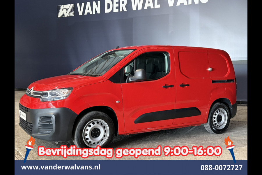 Citroën Berlingo 1.2 PureTech 130pk Automaat Benzine L1H1 Euro6 Airco | 3-Zits | 2x zijdeur | Navigatie | Apple Carplay Android Auto, Cruisecontrol, Parkeersensoren, Bijrijdersbank