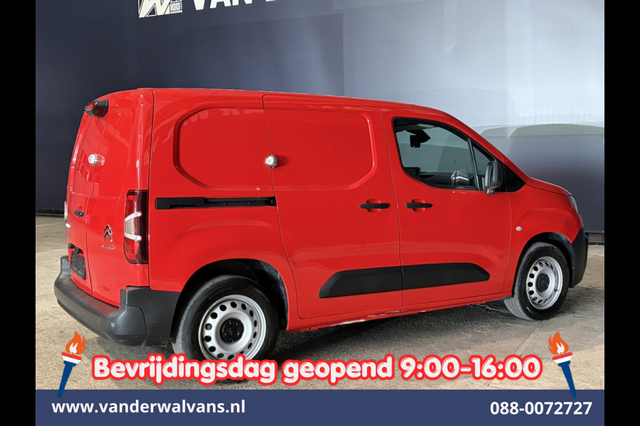 Citroën Berlingo 1.2 PureTech 130pk Automaat Benzine L1H1 Euro6 Airco | 3-Zits | 2x zijdeur | Navigatie | Apple Carplay Android Auto, Cruisecontrol, Parkeersensoren, Bijrijdersbank