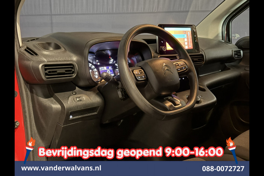 Citroën Berlingo 1.2 PureTech 130pk Automaat Benzine L1H1 Euro6 Airco | 3-Zits | 2x zijdeur | Navigatie | Apple Carplay Android Auto, Cruisecontrol, Parkeersensoren, Bijrijdersbank