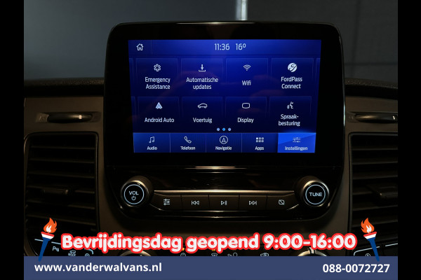 Ford Transit Custom 2.0 TDCI 131pk Automaat L2H1 Inrichting Euro6 Airco | 2x zijdeur | Camera | Navigatie | LED | Android Auto | Cruisecontrol Verwarmde voorruit, Parkeersensoren, Bijrijdersbank