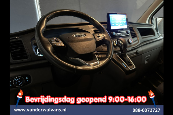 Ford Transit Custom 2.0 TDCI 131pk Automaat L2H1 Inrichting Euro6 Airco | 2x zijdeur | Camera | Navigatie | LED | Android Auto | Cruisecontrol Verwarmde voorruit, Parkeersensoren, Bijrijdersbank