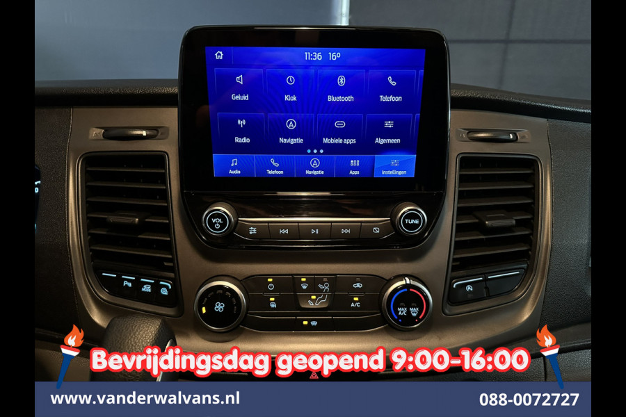 Ford Transit Custom 2.0 TDCI 131pk Automaat L2H1 Inrichting Euro6 Airco | 2x zijdeur | Camera | Navigatie | LED | Android Auto | Cruisecontrol Verwarmde voorruit, Parkeersensoren, Bijrijdersbank