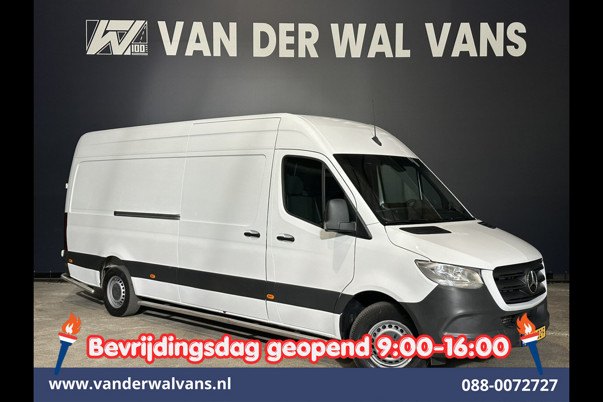 Mercedes-Benz Sprinter 315CDI 150pk 9G-Tronic Automaat L3H2 Euro6 Airco | Camera | Apple Carplay | Cruisecontrol Android Auto, Chauffeursstoel, Sidebars, Trekhaak, Bijrijdersbank