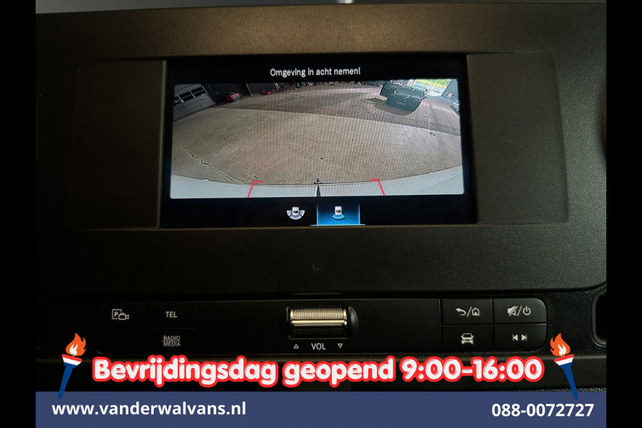 Mercedes-Benz Sprinter 315CDI 150pk 9G-Tronic Automaat L3H2 Euro6 Airco | Camera | Apple Carplay | Cruisecontrol Android Auto, Chauffeursstoel, Sidebars, Trekhaak, Bijrijdersbank