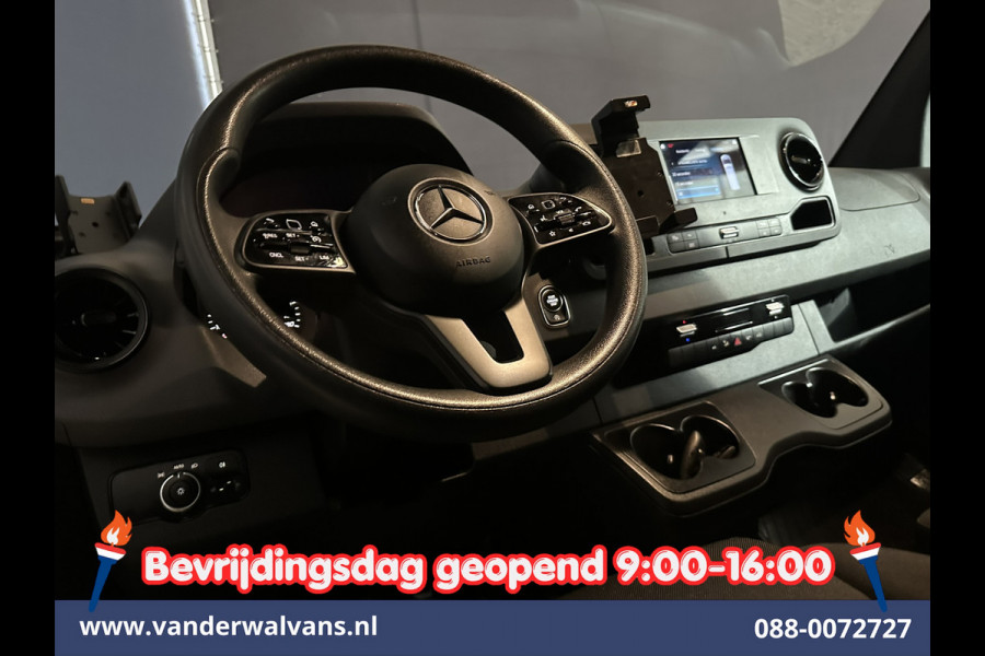 Mercedes-Benz Sprinter 315CDI 150pk 9G-Tronic Automaat L3H2 Euro6 Airco | Camera | Apple Carplay | Cruisecontrol Android Auto, Chauffeursstoel, Sidebars, Trekhaak, Bijrijdersbank