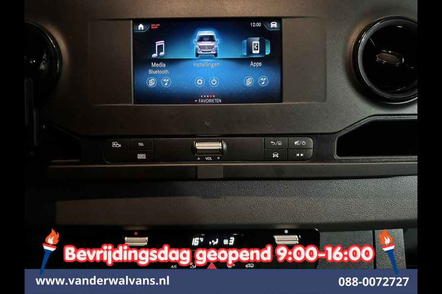 Mercedes-Benz Sprinter 315CDI 150pk 9G-Tronic Automaat L3H2 Euro6 Airco | Camera | Apple Carplay | Cruisecontrol Android Auto, Chauffeursstoel, Sidebars, Trekhaak, Bijrijdersbank