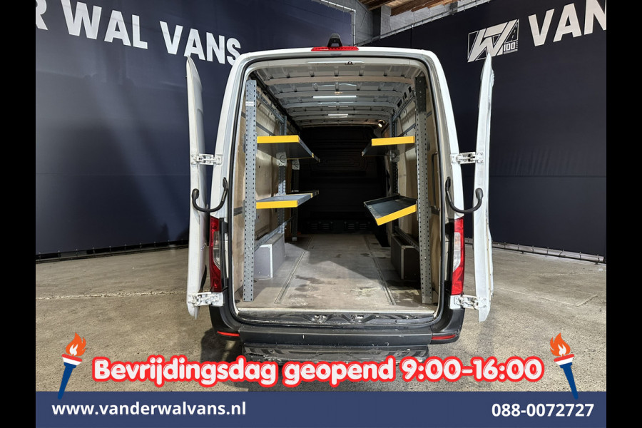 Mercedes-Benz Sprinter 317 CDI 170pk L3H2 *Post NL inrichting* Euro6 Airco | Camera | Apple Carplay | Cruisecontrol | Chauffeursstoel Android Auto, Chauffeursstoel, Stoelverwarming, Bijrijdersbank