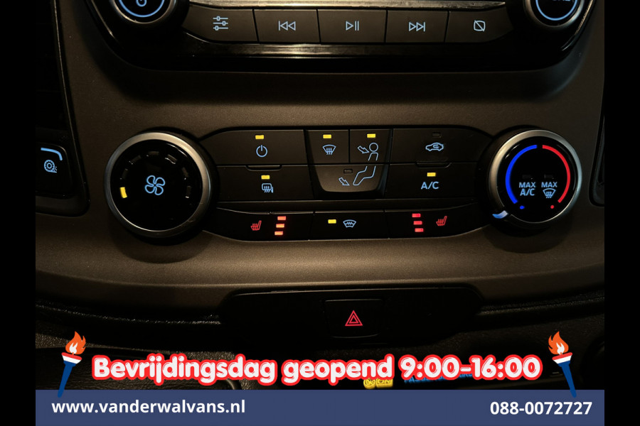 Ford Transit Custom 2.0 TDCI 130pk L2H1 Inrichting Euro6 Airco | Camera | 2800kg Trekhaak | LED | Cruisecontrol | Android Auto Stoelverwarming, Verwarmde voorruit, Parkeersensoren, Bijrijdersbank