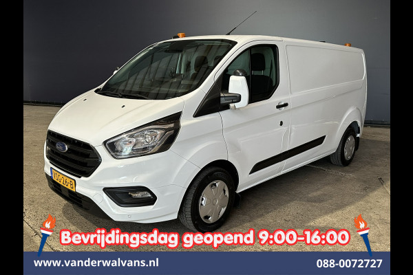 Ford Transit Custom 2.0 TDCI 130pk L2H1 Inrichting Euro6 Airco | Camera | 2800kg Trekhaak | LED | Cruisecontrol | Android Auto Stoelverwarming, Verwarmde voorruit, Parkeersensoren, Bijrijdersbank