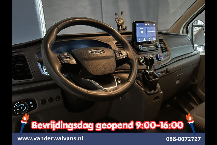 Ford Transit Custom 2.0 TDCI 130pk L2H1 Inrichting Euro6 Airco | Camera | 2800kg Trekhaak | LED | Cruisecontrol | Android Auto Stoelverwarming, Verwarmde voorruit, Parkeersensoren, Bijrijdersbank