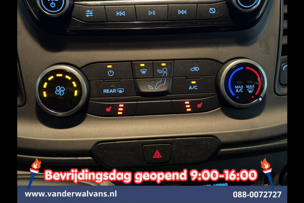 Ford Transit Custom 2.0 TDCI 130pk L2H1 Dubbele Cabine Euro6 Airco | 6-Zits | Camera | Apple Carplay Android Auto, Cruisecontrol, Stoelverwarming, Parkeersensoren, Achterklep