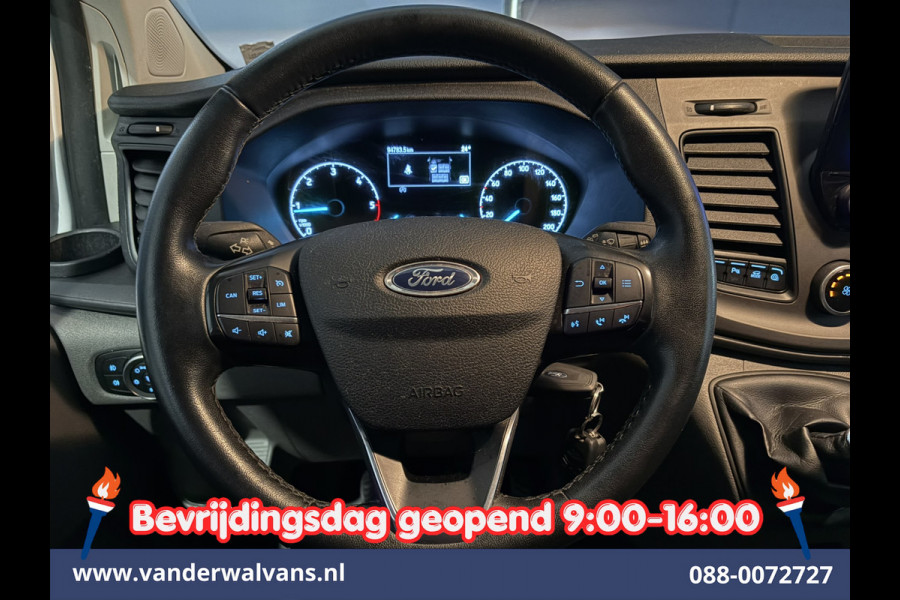 Ford Transit Custom 2.0 TDCI 130pk L2H1 Dubbele Cabine Euro6 Airco | 6-Zits | Camera | Apple Carplay Android Auto, Cruisecontrol, Stoelverwarming, Parkeersensoren, Achterklep