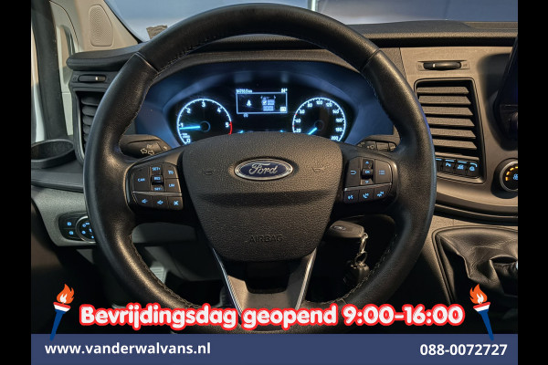 Ford Transit Custom 2.0 TDCI 130pk L2H1 Dubbele Cabine Euro6 Airco | 6-Zits | Camera | Apple Carplay Android Auto, Cruisecontrol, Stoelverwarming, Parkeersensoren, Achterklep