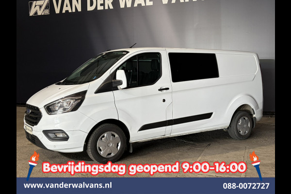 Ford Transit Custom 2.0 TDCI 130pk L2H1 Dubbele Cabine Euro6 Airco | 6-Zits | Camera | Apple Carplay Android Auto, Cruisecontrol, Stoelverwarming, Parkeersensoren, Achterklep