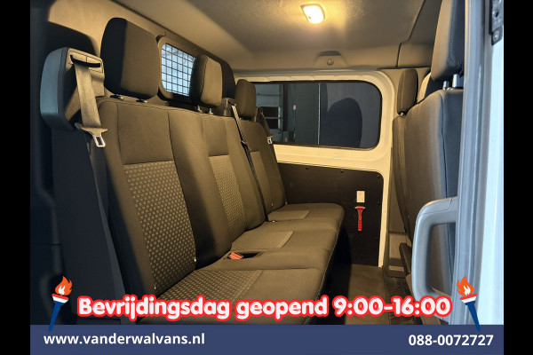 Ford Transit Custom 2.0 TDCI 130pk L2H1 Dubbele Cabine Euro6 Airco | 6-Zits | Camera | Apple Carplay Android Auto, Cruisecontrol, Stoelverwarming, Parkeersensoren, Achterklep