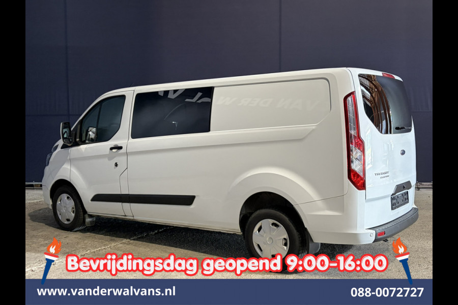Ford Transit Custom 2.0 TDCI 130pk L2H1 Dubbele Cabine Euro6 Airco | 6-Zits | Camera | Apple Carplay Android Auto, Cruisecontrol, Stoelverwarming, Parkeersensoren, Achterklep