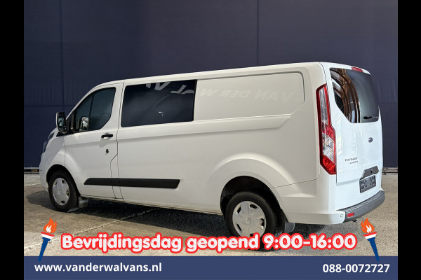 Ford Transit Custom 2.0 TDCI 130pk L2H1 Dubbele Cabine Euro6 Airco | 6-Zits | Camera | Apple Carplay Android Auto, Cruisecontrol, Stoelverwarming, Parkeersensoren, Achterklep