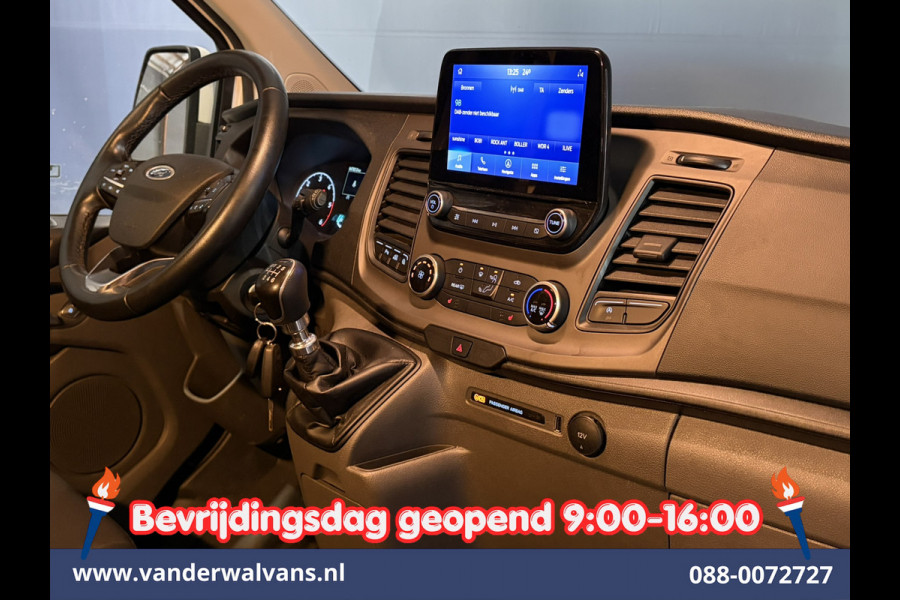 Ford Transit Custom 2.0 TDCI 130pk L2H1 Dubbele Cabine Euro6 Airco | 6-Zits | Camera | Apple Carplay Android Auto, Cruisecontrol, Stoelverwarming, Parkeersensoren, Achterklep