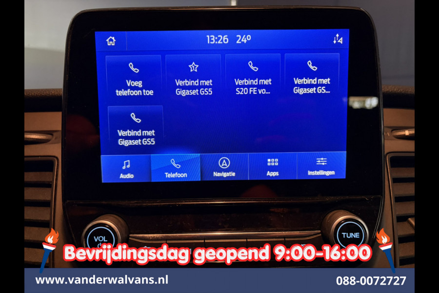 Ford Transit Custom 2.0 TDCI 130pk L2H1 Dubbele Cabine Euro6 Airco | 6-Zits | Camera | Apple Carplay Android Auto, Cruisecontrol, Stoelverwarming, Parkeersensoren, Achterklep
