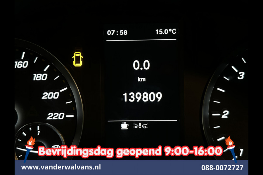Mercedes-Benz Vito 116 CDI 164pk L3H1 Euro6 Airco | Camera | Apple Carplay | Cruisecontrol | Stoelverwarming Android Auto, Bijrijdersbank