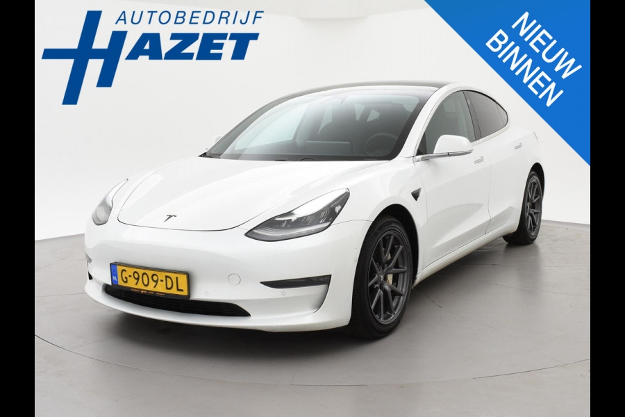 Tesla Model 3 LONG RANGE AWD 75 kWh + CARBON DASHBOARDINLEG | ZWART LEDER | STOELVERW. V+A