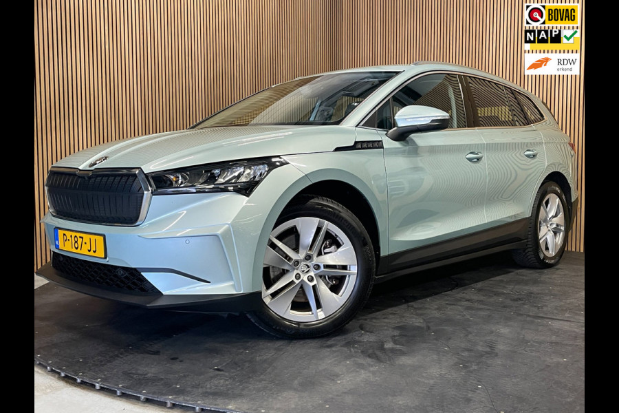 Škoda ENYAQ iV 80|91% SOH|GROTE ACCU|ELEK.TREKHAAK|STOEL+STUURVERWARMING|CAMERA|CARPLAY/ANDROID|NAVI|NL-AUTO|NAP|1e EIG.|INCL.BTW|