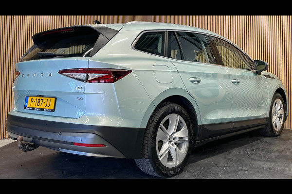 Škoda ENYAQ iV 80|91% SOH|GROTE ACCU|ELEK.TREKHAAK|STOEL+STUURVERWARMING|CAMERA|CARPLAY/ANDROID|NAVI|NL-AUTO|NAP|1e EIG.|INCL.BTW|