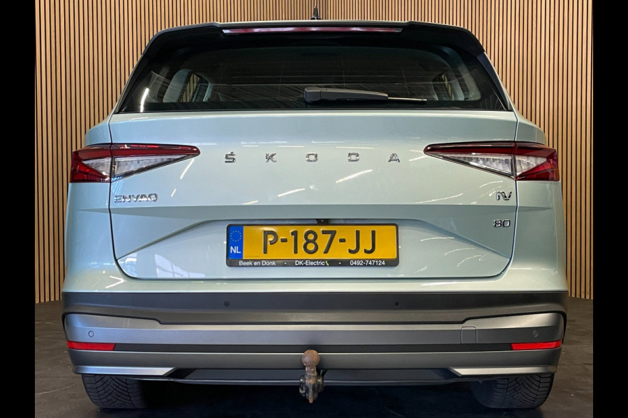 Škoda ENYAQ iV 80|91% SOH|GROTE ACCU|ELEK.TREKHAAK|STOEL+STUURVERWARMING|CAMERA|CARPLAY/ANDROID|NAVI|NL-AUTO|NAP|1e EIG.|INCL.BTW|