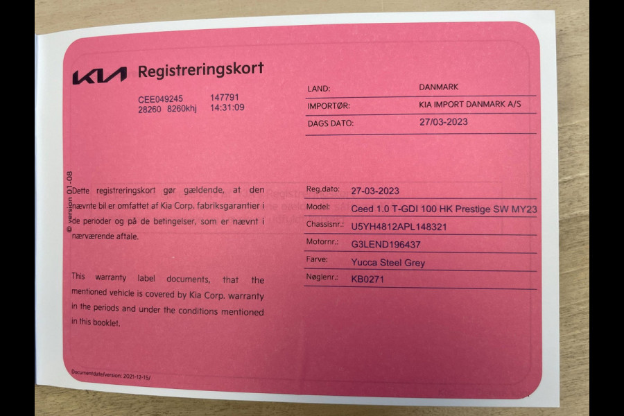 Kia Ceed Sportswagon 1.0 T-GDi DynamicLine|AFN.TREKHAAK|CARPLAY, ANDROID|STOEL-,STUURVERW|CAMERA|CRUISE,CLIMATE|1E EIG.|INCL.BTW|