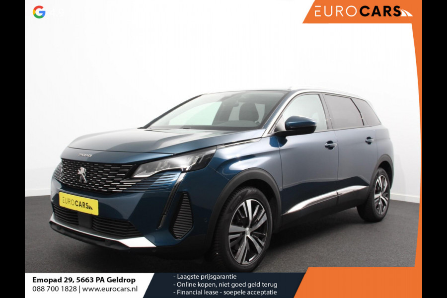 Peugeot 5008 1.2 PureTech 130pk Automaat Allure Pack 7-zits Navigatie Apple Carplay/Android Auto Climate Control Cruise Control Virtual cockpit PDC VA + Camera Zonneschermen achter Keyless Go Full LED  18” LM Velgen