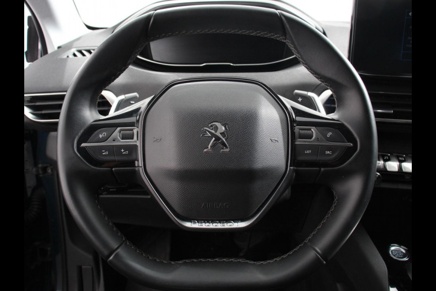 Peugeot 5008 1.2 PureTech 130pk Automaat Allure Pack 7-zits Navigatie Apple Carplay/Android Auto Climate Control Cruise Control Virtual cockpit PDC VA + Camera Zonneschermen achter Keyless Go Full LED  18” LM Velgen