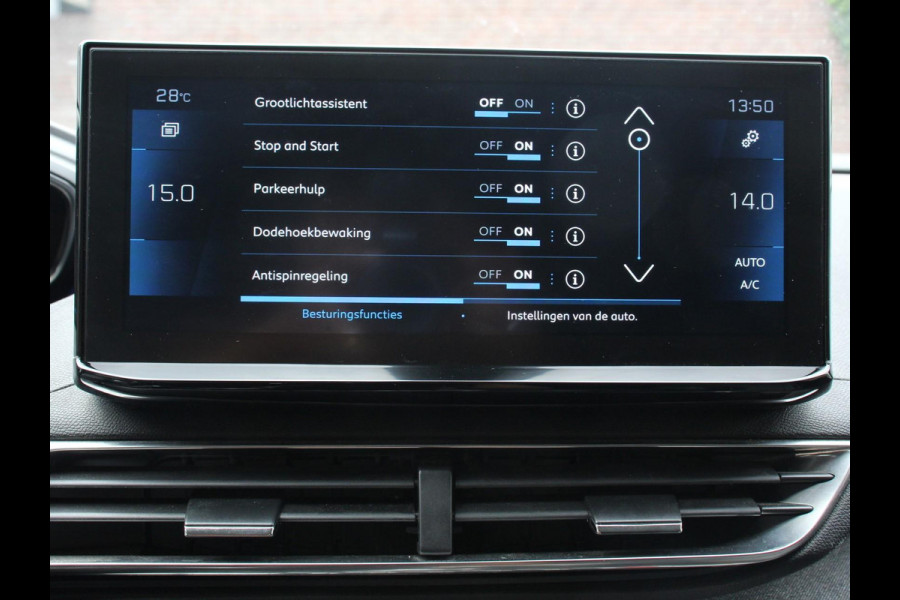 Peugeot 5008 1.2 PureTech 130pk Automaat Allure Pack 7-zits Navigatie Apple Carplay/Android Auto Climate Control Cruise Control Virtual cockpit PDC VA + Camera Zonneschermen achter Keyless Go Full LED  18” LM Velgen