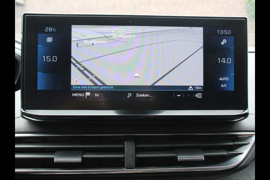 Peugeot 5008 1.2 PureTech 130pk Automaat Allure Pack 7-zits Navigatie Apple Carplay/Android Auto Climate Control Cruise Control Virtual cockpit PDC VA + Camera Zonneschermen achter Keyless Go Full LED  18” LM Velgen
